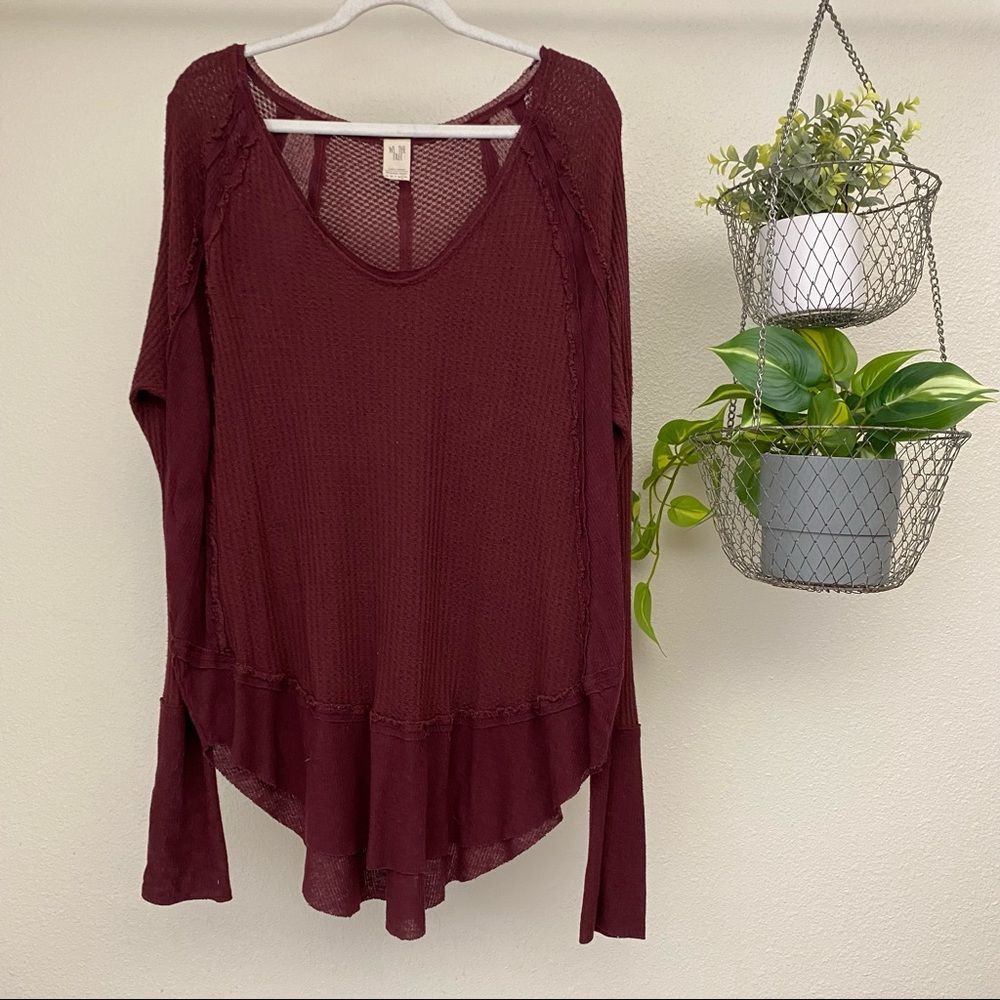 Free People | We The Free Catalina Thermal Top in Plum - Picture 4 of 9